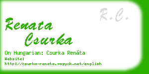 renata csurka business card